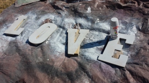 Spray Painted Letters